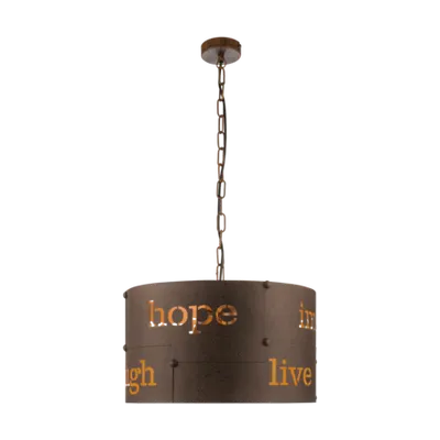 Lampa suspendata COLDINGHAM ruginiu 220-240V,50/60Hz IP20