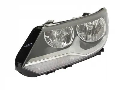 Far stanga (H15 H7 PY21W, reglaj electric, cu motoras, fundal cromat) VW TIGUAN