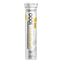 Vitamina C cu aroma de Lamaie 1000mg, 20 tablete efervescente, OstroVit