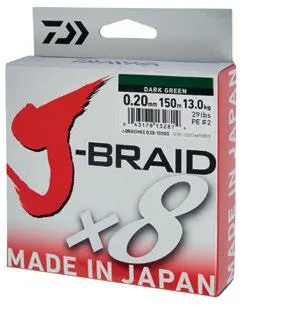 Fix Textil Daiwa J-Braid X8 Verde 006mm/4kg/300m