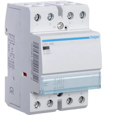 Contactor 63A, 2ND+2NI, 230V Hager ESC465