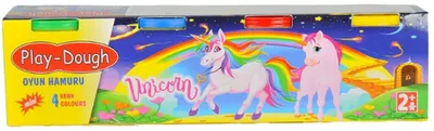 Mini model in 4 culori Heroes Play Dough - Unicorn