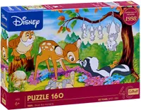 Puzzle Trefl din 160 piese - Bambi și prietenii din pădurii