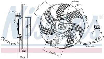 Ventilator Radiator Audi A3, Tt; Seat Altea, Altea Xl, Leon, Toledo Iii; Skoda Octavia Ii, Superb Ii, Yeti; Vw Beetle, Caddy Alltrack, Caddy Iii, Caddy Iv, Cc, Eos, Golf Plus, Golf V 1.2-2.5 Dupa 2003