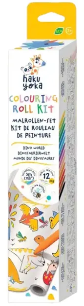 Rolă de colorat Haku Yoka - Dinozauri, 3 m