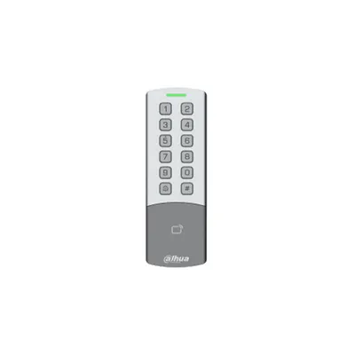 Cititor control acces standalone WiFi Dahua ASI1201M-MEW, card IC/ID/Desfire, 13.56 MHz, 125 kHz, PIN, RS-485/Wiegand, 10.000 utilizatori, montaj aplicat