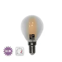 Bec sferic mat cu LED COG dimabil 4W (≈48w) lumina calda 480lm L 76mm