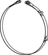 Colier sistem esapament potrivit RVI MAGNUM; VOLVO FH16 D16C550 D16C610 DXi12 01.03-