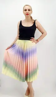Fusta plisata multicolor 3