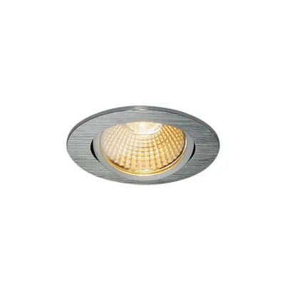 Spot incastrat, NEW TRIA 68 Ceiling lights, aluminium Indoor LED recessed ceiling light alu 2700K round