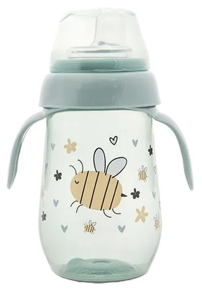 Sticlă cu gură lată rezistență la vărsare Lorelli My Friend - 260 ml, Iceberg Green