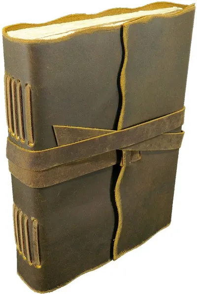 Caiet din piele Lamali - Yaatra, 180 pagini, 18 x 23 cm