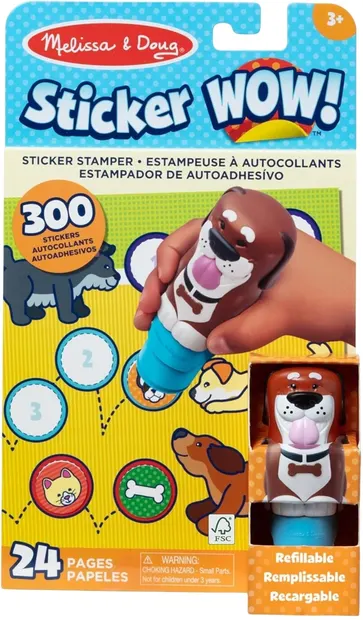 Carte de autocolante Melissa & Doug - Câine, cu imprimeu