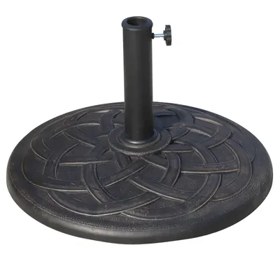 Baza pentru Umbrela de Gradina Outsunny din Rasina, Φ54.5cm 19kg, Bronz | Aosom Romania