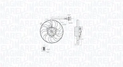 Ventilator Radiator Potrivit Audi A3, Tt; Seat Arosa, Cordoba, Ibiza Iii, Leon, Toledo Ii; Skoda Fabia I, Fabia I Praktik, Fabia Ii, Octavia I, Octavia Ii, Octavia I Kombi, Roomster; Vw Bora 1.0-3.2 1