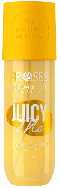 Nature of Agiva RosesSpray parfumat pentru păr și corp Juicy Me, 150 ml