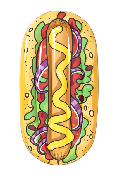 Bbestway Pluta Gonflabila Hot Dog 190x109 Cm