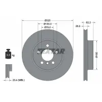 Disc frana TEXTAR 92141505
