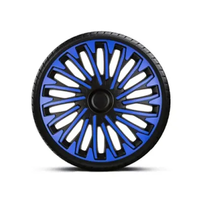 Capace roti auto Mega Drive R16 Albastru si Negru cu inel Negru Soho