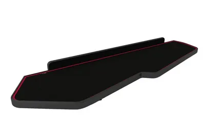 Masa lunga bord camion compatibila cu Volvo FH 4 01.2013+, Negru cu cusatura rosie