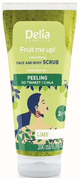 Delia Fruit Me Up! Scrub pentru față și corp, lime, 200 ml