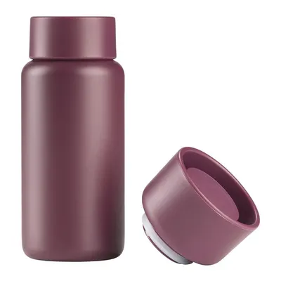 Cană termos burgundy din oțel inoxidabil 400 ml Singles – Zone
