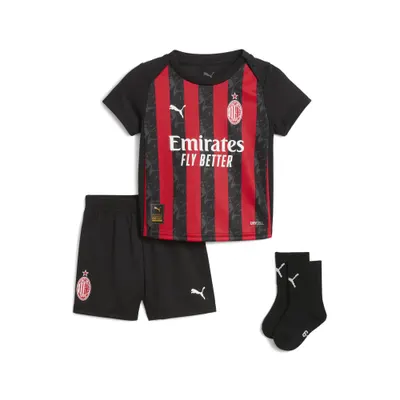 Trening alergare copii Ac Milan 25/26 Heimtrikot-Kit negru PUMA