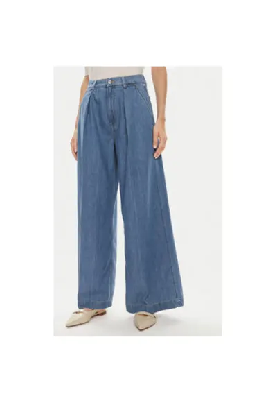 Blugi dama - 304011573 - Bumbac/Modal - Albastru - Albastru