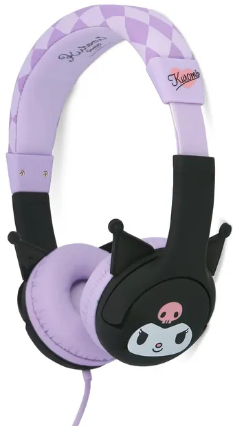 Căști pentru copii OTL Technologies - Kuromi, violet/negru