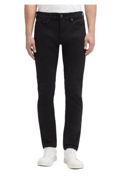 Pantaloni barbati FOREVER BLACK SLIM - bumbac - negru - 38-L32