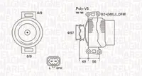 Alternator (14v, 120a) Chevrolet Astra, Vectra; Opel Astra G, Signum, Speedster, Vectra B, Vectra C, Vectra C Gts, Zafira A; Saab 9-3, 9-3x 2.0 2.0alk 2.2 Intre 2000-2015