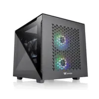 Carcasa Thermaltake Divider 200 TG Air, CubeTower (Negru)