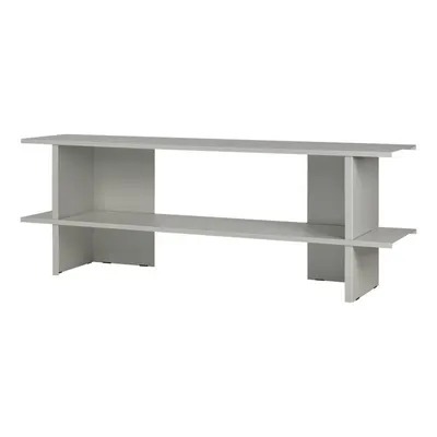 Etajeră gri deschis din metal 160x57x37 cm Hes – noo.ma