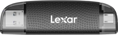 Cititor de carduri Lexar - Dual Slot, USB-A/C, microSD/SD, negru