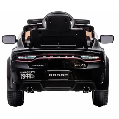Masinuta electrica pentru copii Dodge Police Black 70W cu Licenta, Roti EVA, Deschidere usi, Pornire la buton, Telecomanda, Oglinzi retrovizoare, Usi cu deschidere, Megafon, Suspensii, 3 Viteze din telecomanda, MP3