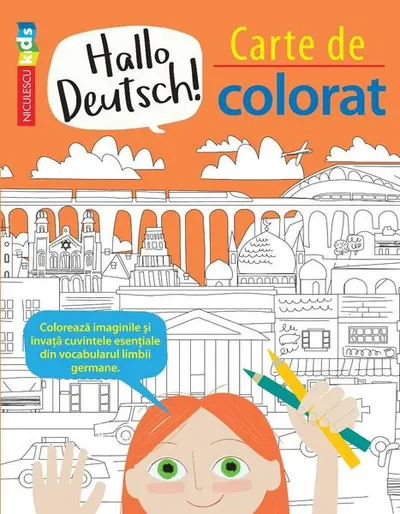 Hallo Deutsch! Carte de colorat - Paperback - Emilie Martin, Sam Hutchinson