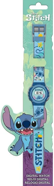 Ceas digital pentru copii Kids Licensing Stitch - Blue