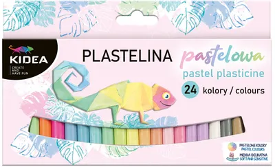 Plastilina Kidea - 24 culori, Pastel