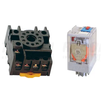 Pachet Soclu Releu PF11-3A + Releu Industrial RT11 110DC 3CO - Control Puternic DC