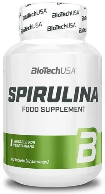 Spirulina, 450 mg, 100 tablete, BioTech USA