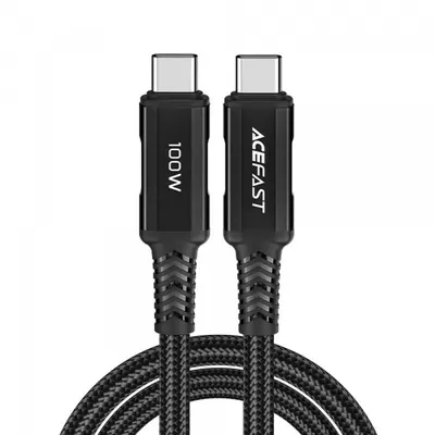 Cablu Date si Incarcare USB-C - USB-C Acefast C4-03, 100W, 2m, Negru