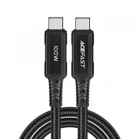 Cablu Date si Incarcare USB-C - USB-C Acefast C4-03, 100W, 2m, Negru