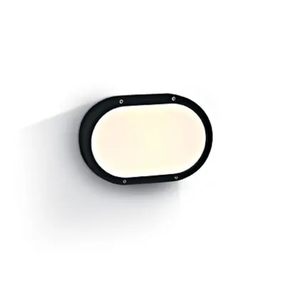 Teiko Oval Wall luminaire 2x20W, E27, 100-240V, IP54, negru