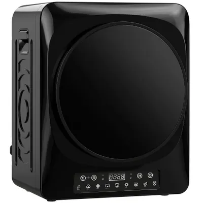 HOMCOM Uscător compact cu evacuare 1000 W, moduri Extra-Uscat & ECO, setări timer și temperatură, Negru | Aosom Romania