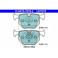 Set placute frana, frana disc ATE 13.0470-7079.2