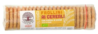 Biscuiți organici din ovăz integral, 250 g, L'Albero del Bio