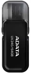 Stick USB A-DATA UV240, 64GB, USB 2.0 (Negru)