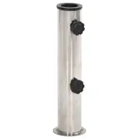 Gossi suport de umbrela pentru stalp de Ø38/48 mm, argintiu, otel