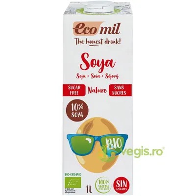 Bautura din Soia Natur fara Zahar Adaugat Ecologica/Bio 1L