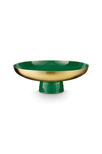 Fructieră din metal, Pip Studio, Low Dark Green, 12,50x35 cm